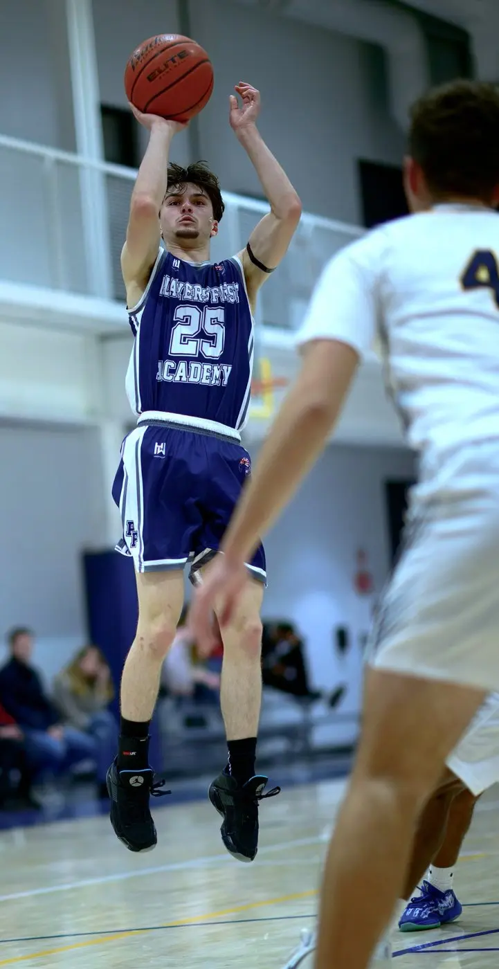 Players First Academy player rising for a jump shot